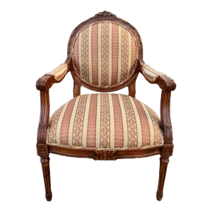 Vintage Louis XVI Neoclassical Carved French Chair