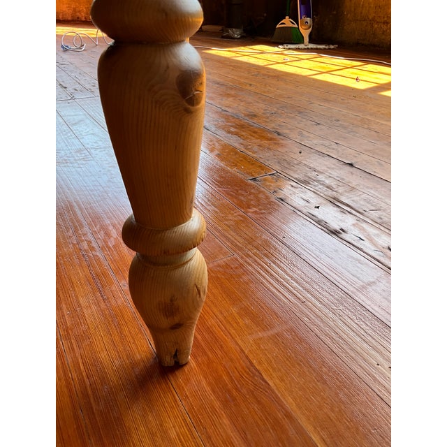 19th Century Pine Farmhouse Serving Table For Sale - Image 13 of 16