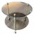 French Brass and Smoked Glass Coffee Table, 1970s For Sale
