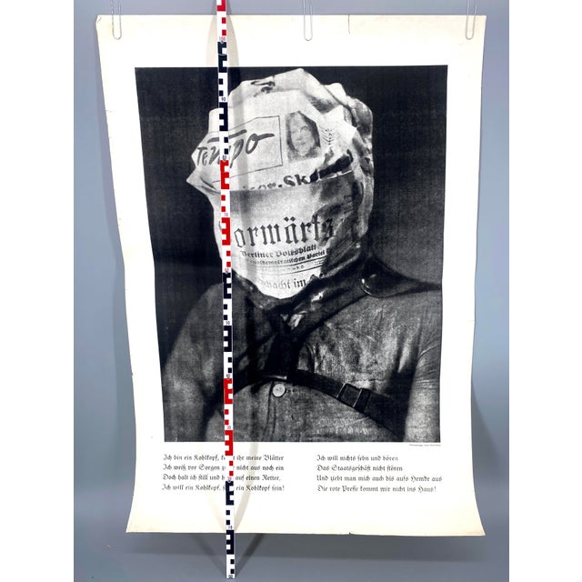 John Heartfield, Those Who Read Bourgeois Newspapers Will Become Blind and Deaf, Away with the Stupefaction Bandages!, 1969, Print For Sale - Image 6 of 11