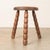 1950s Tall French Wood Tripod Stool For Sale In Los Angeles - Image 6 of 11