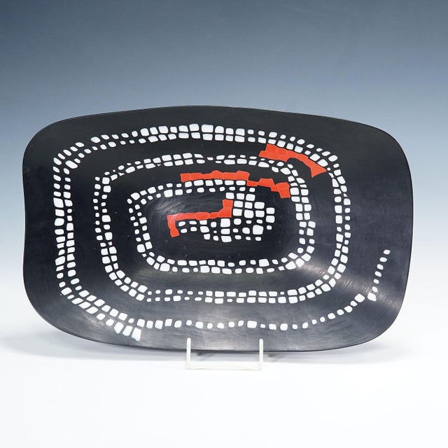 Large Murrine Plate Serpente by Carlo Scarpa for Venini Murano ca. 1940s A large murrine bowl of the Serpente series...