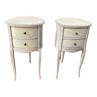 Mid 20th Century French Style Bedside/Nightstand Tables- a Pair For Sale