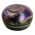 Antique Iridescent Glass Paper Weight With Swirl Pattern For Sale