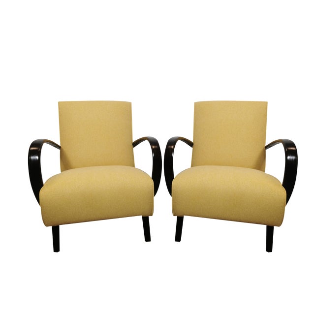 Set of Armchairs by Jindrich Halabala, 1940s For Sale