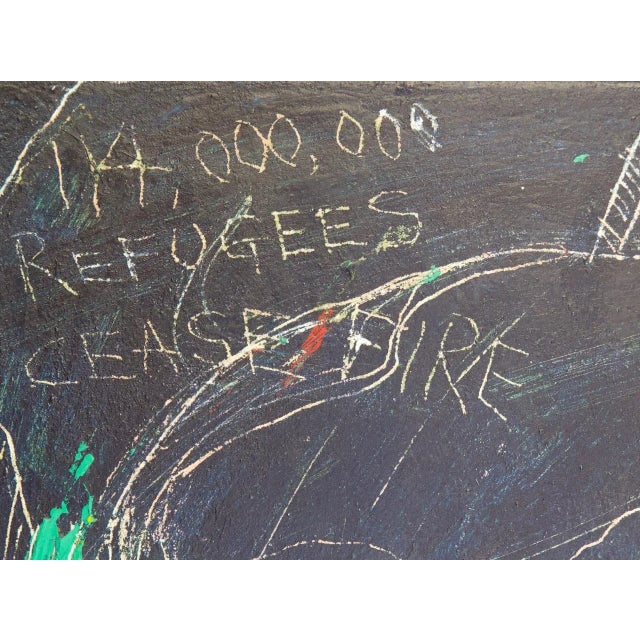 Contemporary 114,000,000 Refugees.. Contemporary Figurative Painting by Sax Berlin For Sale - Image 3 of 4
