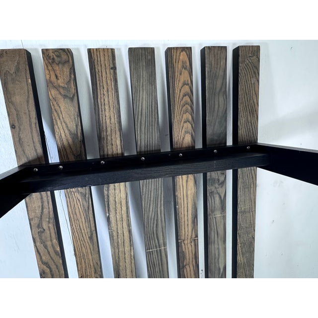 Mid-Century Modern Japandi Black Slat Bench Coffee Table by Martin Visser for T Spectrum, 1960s For Sale - Image 6 of 13