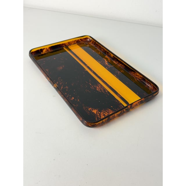 Guzzini Acrylic Glass Tray from Guzzini, Italy, 1970 For Sale - Image 4 of 11