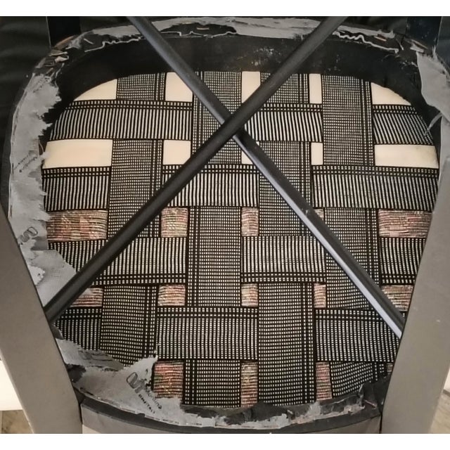 Vintage 969 Black Chair by Gio Ponti for F.lli Montina, 1960s For Sale - Image 6 of 8