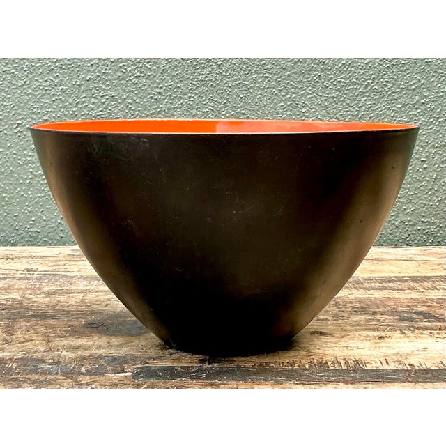 Vintage MCM Enamel Bowl For Sale - Image 12 of 12