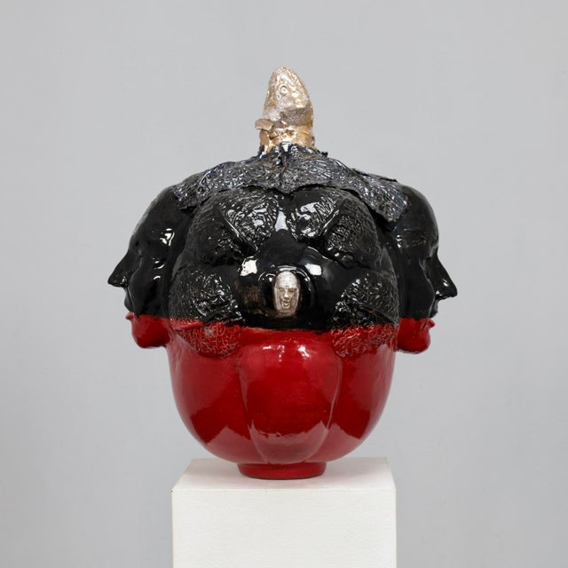 Henk van Rooij, Figurative Composition, 1990s, Ceramic For Sale - Image 11 of 11