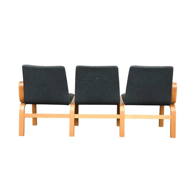 1960s Three Set Mid Century Modern Scandinavian Bentwood Sofa / Bench For Sale - Image 10 of 12