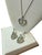 B David Aurora Borealis Rhinestone Earrings Necklace Heart Set Marked Sterling - 3 Pieces For Sale - Image 9 of 11