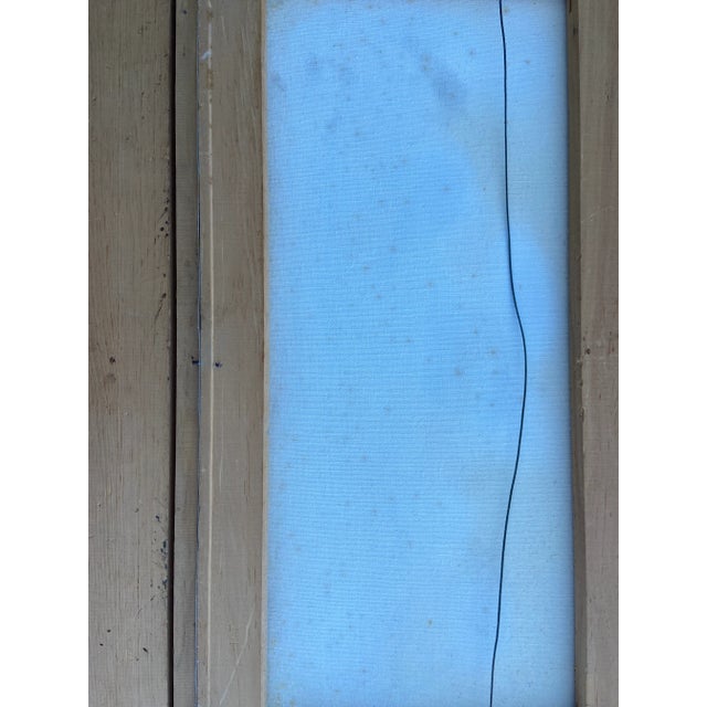 Mid-Century Modern 1960s Lake Scene with Trees Original Oil Painting on Canvas Signed Carter, Framed For Sale - Image 3 of 12