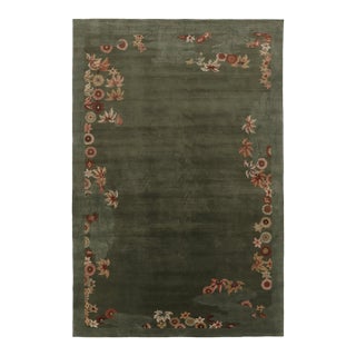 Contemporary Oversized Chinese Art Deco Style Wool Rug by Rug & Kilim, India For Sale