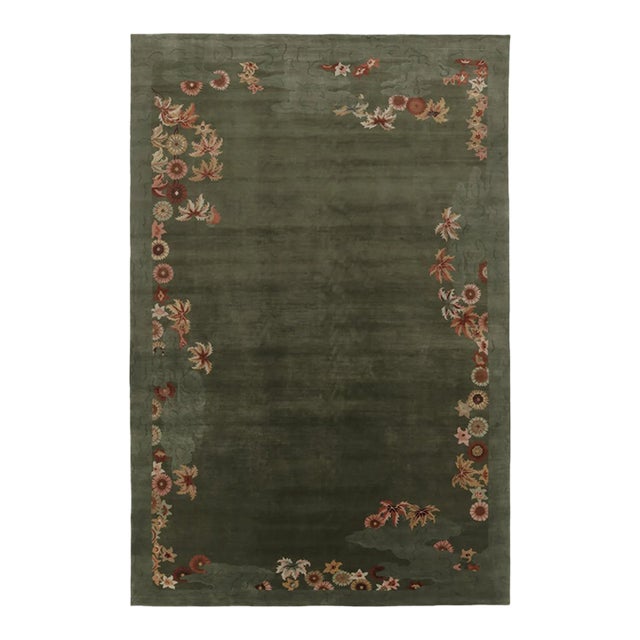Contemporary Oversized Chinese Art Deco Style Wool Rug by Rug & Kilim, India For Sale