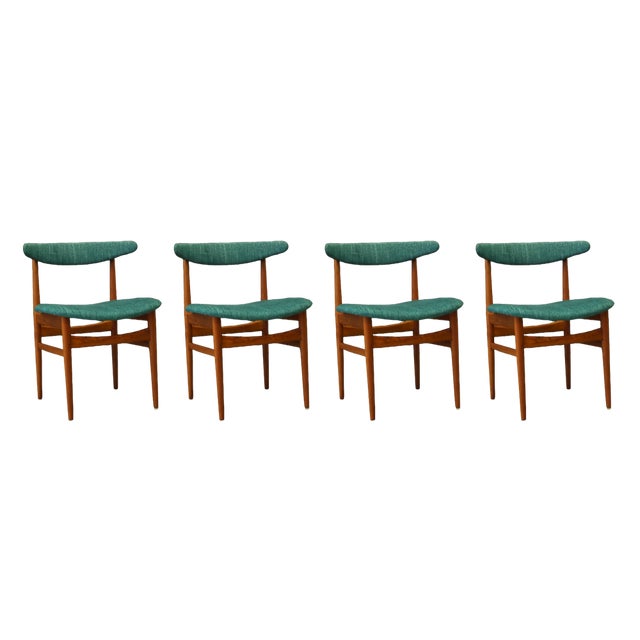Danish Teak Dining Chairs by Knud Faerch, 1960s, Set of 4 For Sale