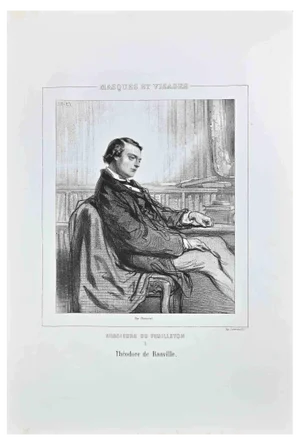 Paul Gavarni, Messieurs du Feuilleton, Lithograph, 1850s