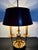 Bronze Bouillotte Lamp with Red Lampshade For Sale - Image 5 of 8