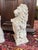 Stone Gray Pair of American Concrete Lion Garden Statues, Circa 1940s For Sale - Image 8 of 10