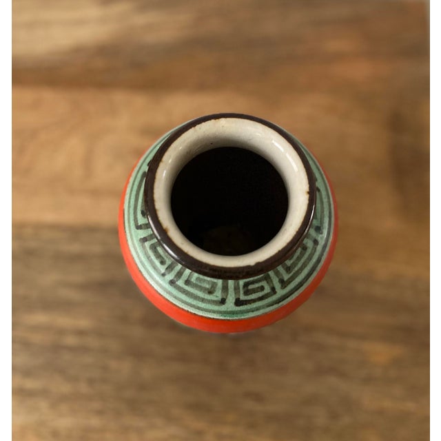Mid-Century Japanese Art Deco Vase in the Style of Clarice Cliff For Sale - Image 9 of 9