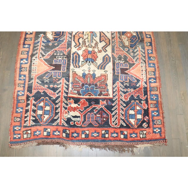 Pink Tribal Northwest Persian Wide Intermediate Runner rug no. j5274 For Sale - Image 8 of 8