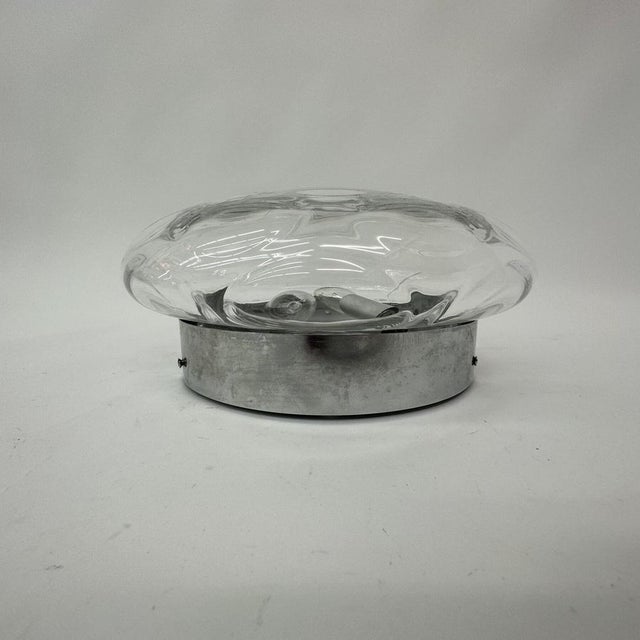 Mid-Century Glass Ceiling / Wall Lamp, 1970s For Sale - Image 14 of 14