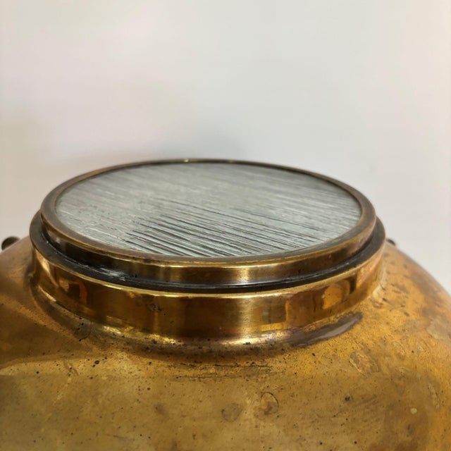 Metal Large Art Deco Brass Table Lamp, 1930s For Sale - Image 7 of 13