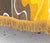 Goldenrod Vera Neumann Round 58" Cotton Tablecloth With Fringe For Sale - Image 8 of 10