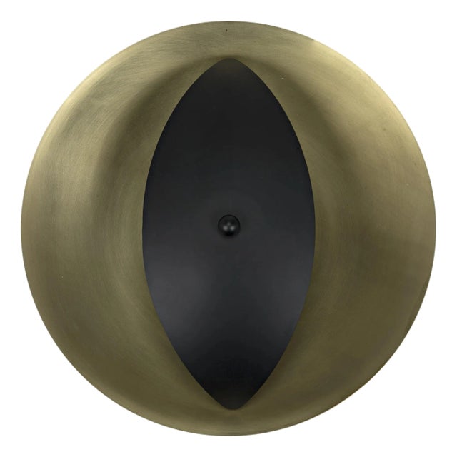Noir Bengal Sconce, Iron with Brass Finish For Sale