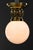 Art Deco Ceiling Lamp with Opal Glass Shade, 1920s For Sale - Image 11 of 16