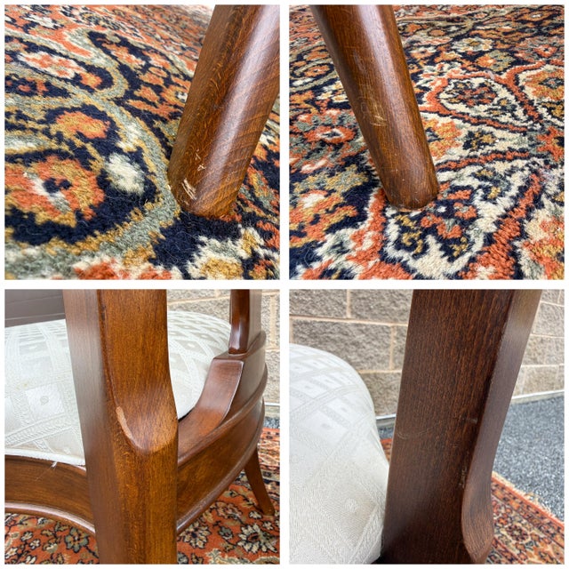 2000s Pennsylvania House Cortland Manor Collection Traditional Regency Cherry Sleigh Back Dining Chairs - A Pair For Sale - Image 15 of 17