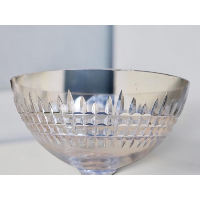 Antique Crystal Champagne Glasses with Nancy Pattern from Baccarat, 1890s, Set of 6 For Sale - Image 8 of 12