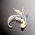 1990s Mikimoto Estate Akoya Pearl Brooch Pin Sterling Silver 6.10 mm For Sale - Image 4 of 10