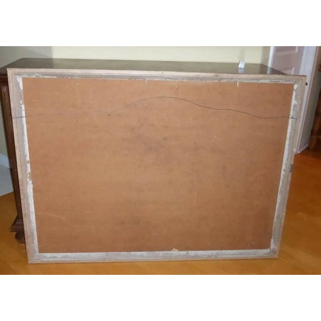 Vintage Oriental Asian Silver Gilt Floral Picture Painting by r.j. Schellanbach For Sale - Image 10 of 11