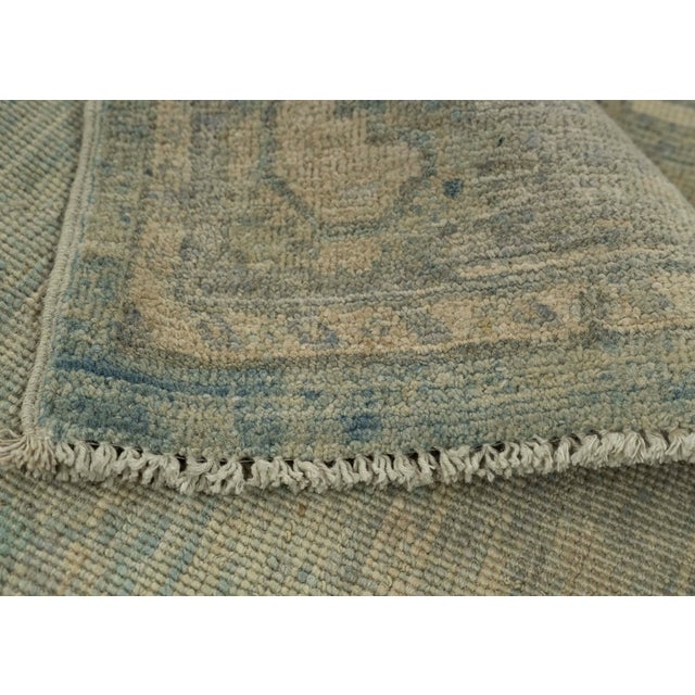Oushak Square Rug 3'1" x 3'1" #21344 For Sale In Houston - Image 6 of 8