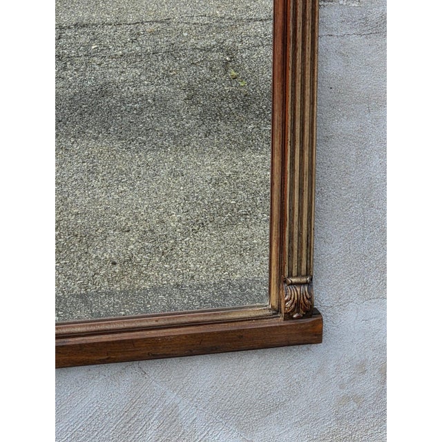 1920s 1920 Regency Style Walnut Mirror. For Sale - Image 5 of 14