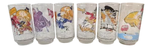Vintage Action Series McDonald Glasses Set of 6