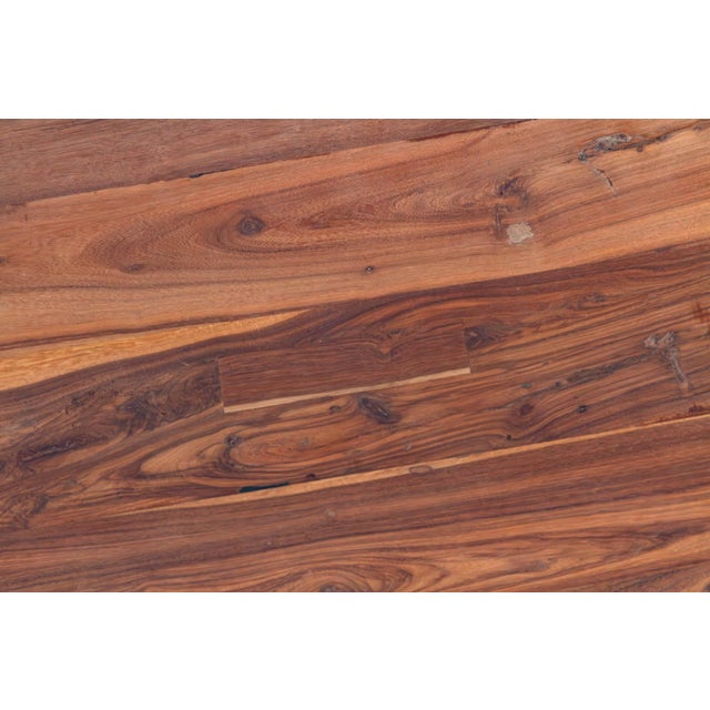 60" Dm Round Burma Teak Carved Pedestal Table For Sale - Image 9 of 12