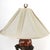 Vintage Neoclassical Athénienne Table Lamp With Red Marble Orb & Pleated Shade For Sale - Image 15 of 17