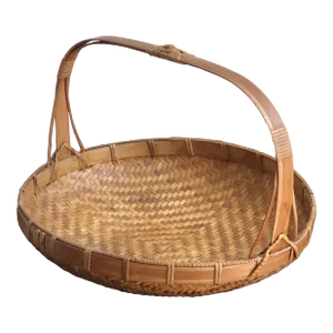 Mid-20th Century Handwoven Chinese Basket