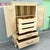 Mid 20th Century Vintage French Provincial Burlwood Armoire by Detroit Furniture For Sale - Image 5 of 11