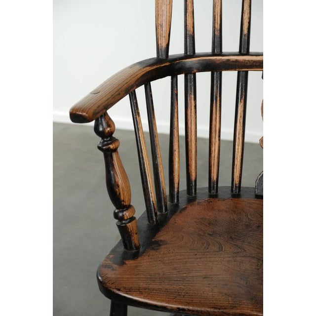 Antique English Highback Windsor Dining Chairs, Set of 4 For Sale - Image 12 of 18