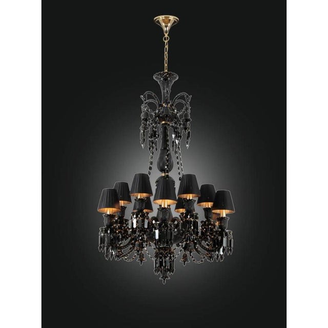 Collection regina di colori chandelier, ncs 210/ws black oro by jago dimensions: d 80 x h 100 cm. Materials: metal,...