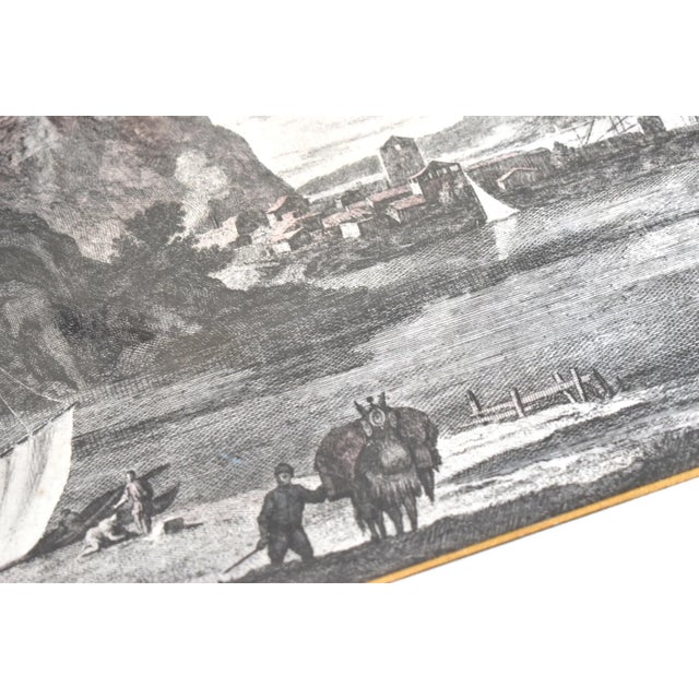 Wood 18th Century Engraving of a Marco Ricci Landscape by Giovanni Volpato For Sale - Image 7 of 10