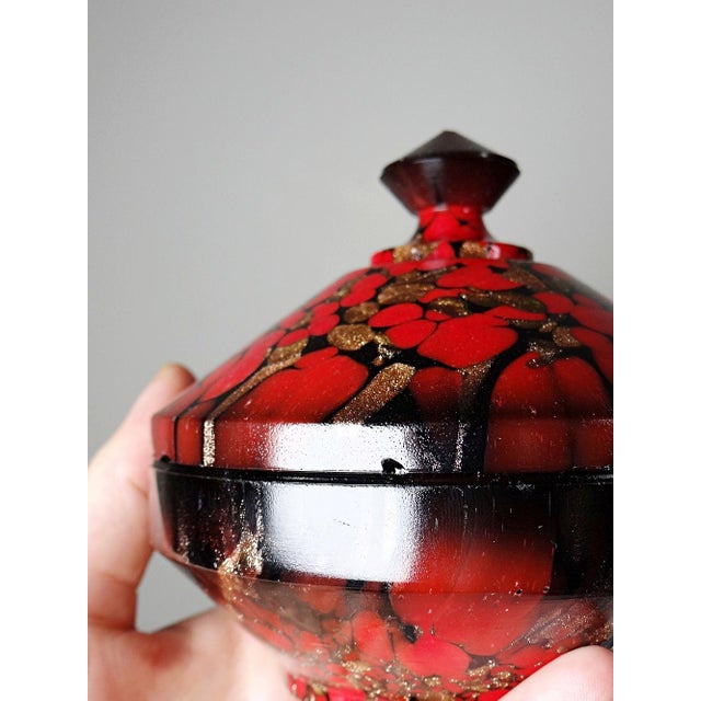 Metal Murano Aventurine Glass Bathroom Set by Vincenzo Nason, Set of 3 For Sale - Image 7 of 17