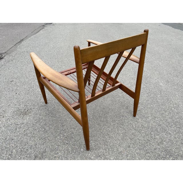 Mid-Century Danish Modern Armchair attributed to Grete Jalk for France & Søn, 1960s For Sale - Image 9 of 16