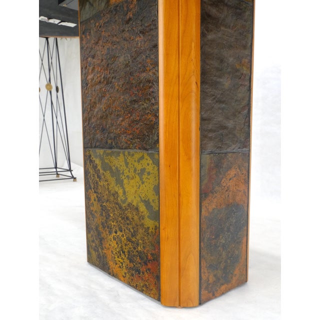 Mid-Century Modern Boomerang Shape Slate Tile Top & Base Mid Century Modern Studio Coffee Table For Sale - Image 3 of 16