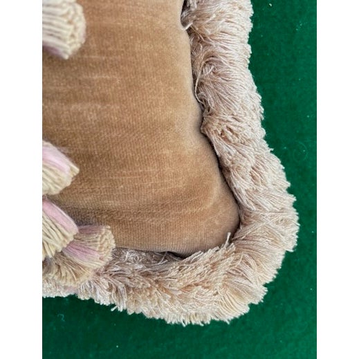 Textile Vintage Needlepoint Pillow For Sale - Image 7 of 11