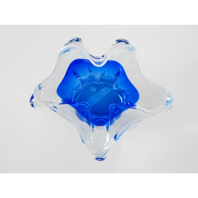 Italian Flower Platter in Murano Glass, Italy, 1960s For Sale - Image 7 of 9